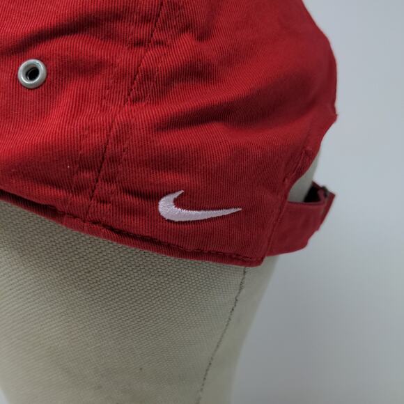 Nike Team MLB Cincinnati Reds Slideback Hat Embroidered Logo Swoosh SEE DESC - Picture 6 of 13